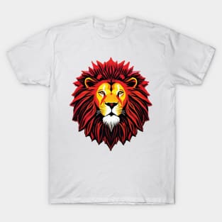 Lion with Red Mane T-Shirt